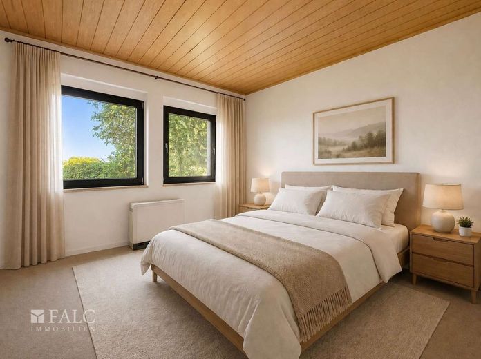 Provisionsfrei. Großzügiges Einfamilienhaus mit PV-Anlage und idyllischem Grundstück! – Schlafzimmer - Einrichtung digital