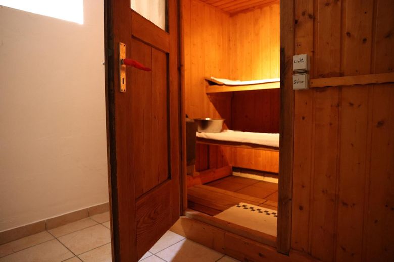Sauna im Kellerraum
