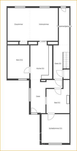 Gemütliches Reihenmittelhaus in Herzogenrath-Kohlscheid – Grundriss EG