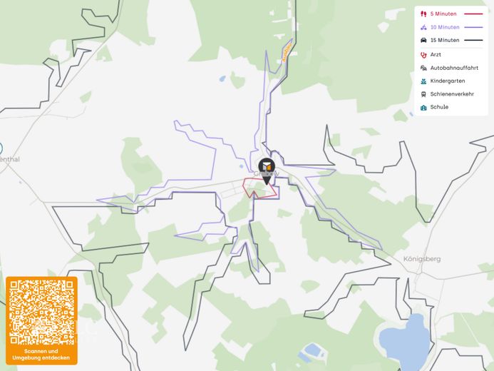 ***Natur &amp; Freiraum - Einfamilienhaus mit großem Grundstück in idyllischer Lage*** – Lageplan
