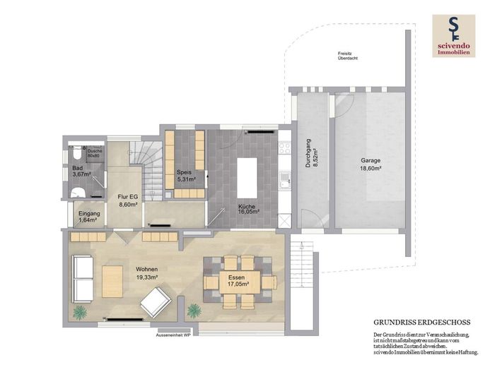 Charmantes Haus. Kernsaniert. Guter Preis. – 12-Grundriss Erdgeschoss