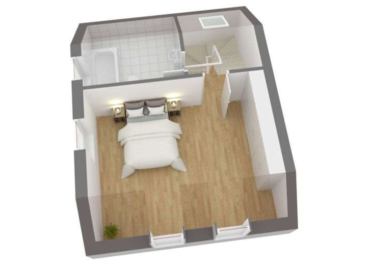 In zentraler Lage von Leonberg-Eltingen - helle 4-Zimmer-Maisonette mit Kfz.-Stellplatz – Grundriss DG