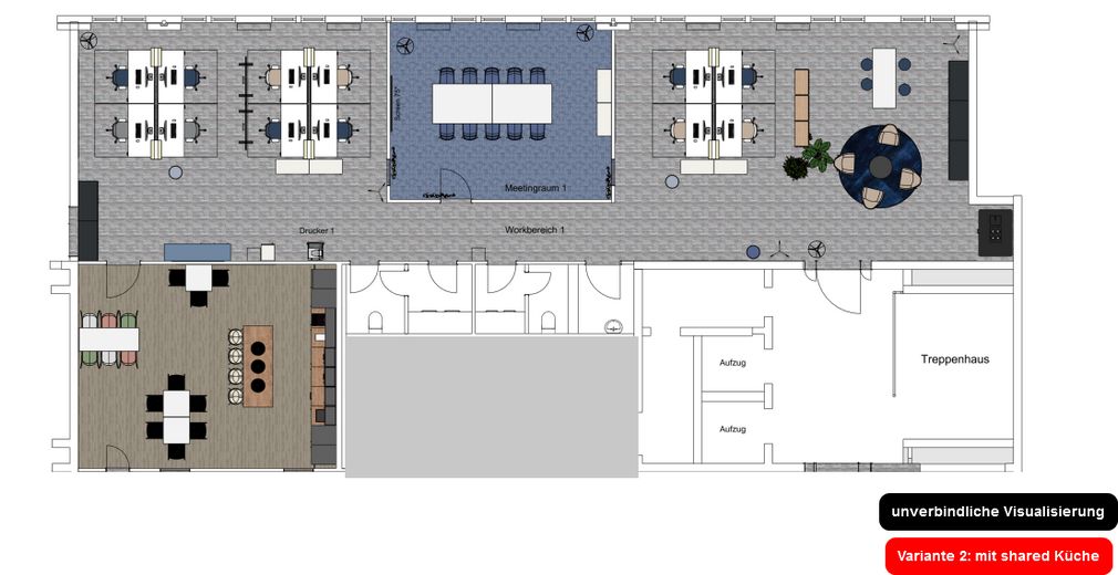 Westsite München*Moderne Bürofläche mit exzellenter Anbindung und Sichtbarkeit* – Variabte mit Mitnutzung Küche