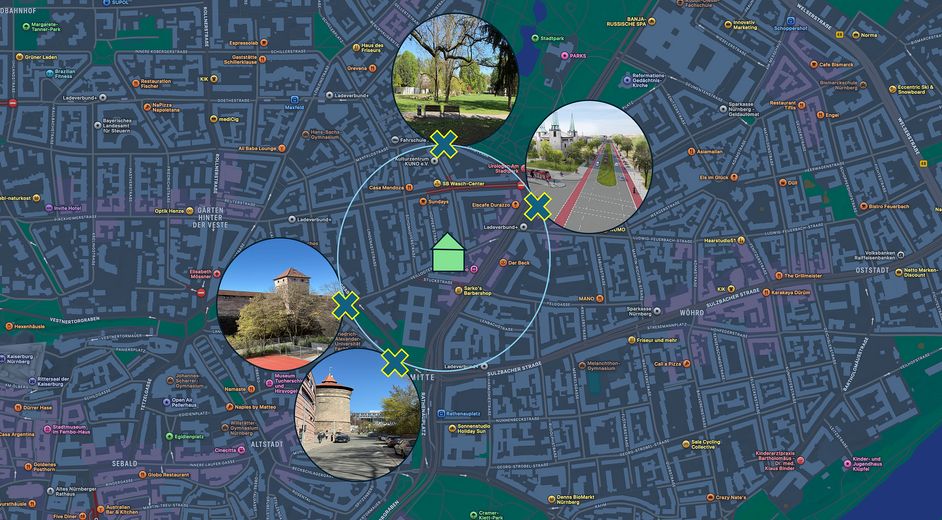 Erstbezug: Wohnen zwischen Stadtpark und Maxtor – Umgebung