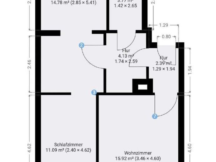 Sanierte 2-Raum Wohnung mit Garten – Foto 1
