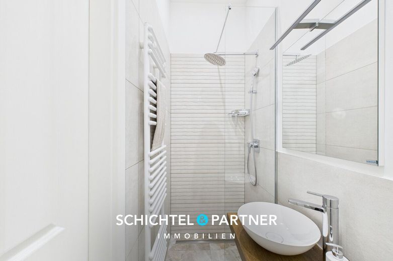 Vegesack | Einmalige Altbauwohnung in der Villa Fritze im Toscana-Stil – S&amp;P | Gäste-WC