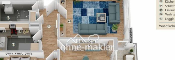 Balkonlu ve keyifli yaşam için bol alan sunan, aydınlık ve aile dostu 3 odalı daire