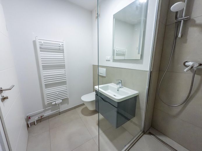 Centro de la ciudad: apartamento de 3 habitaciones, recién renovado – Badezimmer