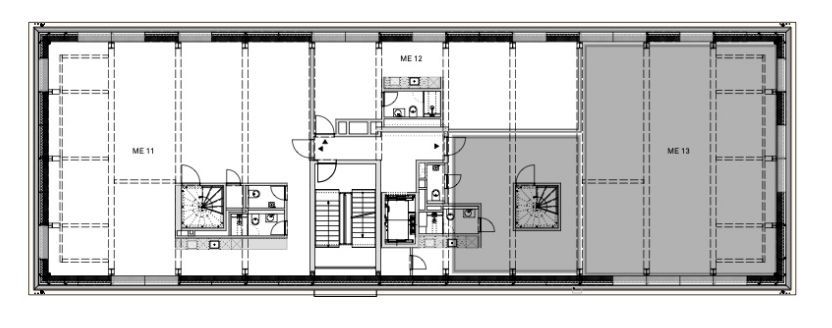 Innovation trifft Komfort: Modernes Büro über 2 Etagen mit Panorama-Dachterrasse  zu vermieten – GR 3. Etage