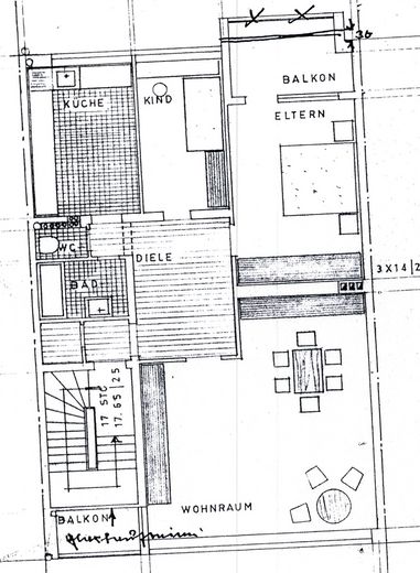 Wohntraum: Moderne 3-Zimmer-Wohnung mit 2 Balkonen und viel Platz zum Wohlfühlen! – Grundriss
