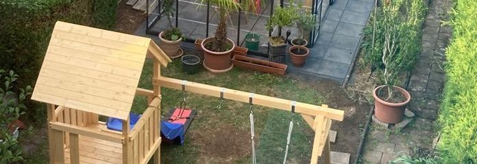 Garten mit den Häuschen
