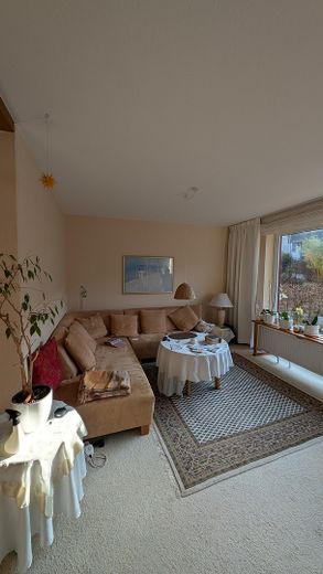 Wohnzimmer mit Blick in Garten