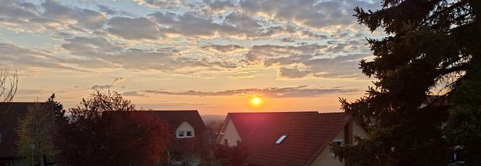 Blick vom Balkon
