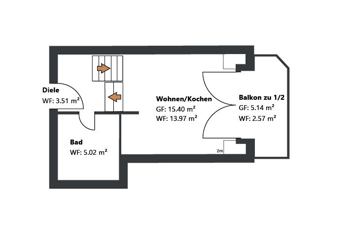 RARITÀ AL LEHEL | Maisonette modernizzata con vista sul verde e posto auto in garage sotterraneo – senza provvigione – Grundriss 4. OG