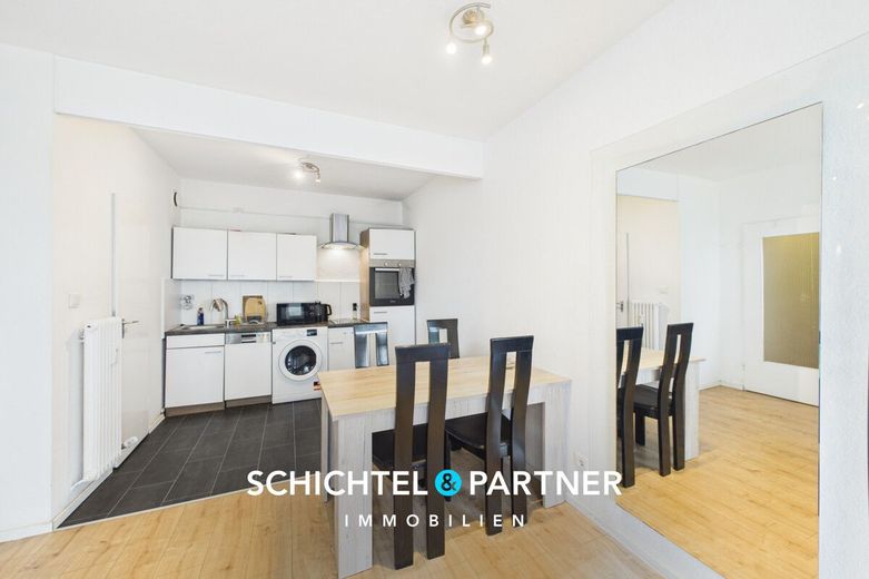 Ostertor | Helle 2-Zimmer-Wohnung mit Balkon und Weitblick über Bremen – S&amp;P | Küche
