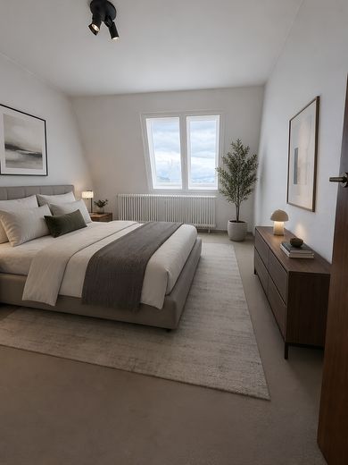 Ansicht Schlafzimmer KI generi