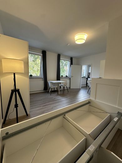 Wszystko w cenie. Pierwsze zasiedlenie po remoncie: nowoczesne mieszkanie jednopokojowe z meblami, umeblowaną kuchnią i czynszem all inclusive – Zdjęcie 6