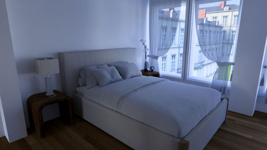 Frei-werdende 4ZKB Terrassenwhng mit Chance zur Wohraumerweiterung | Nähe Wasserturm | + Stellplatz – Schlafzimmer_Render4