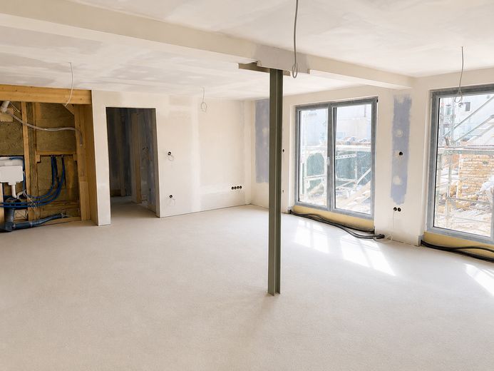 KfW-40 Zweifamilienhaus im Zentrum | Selbst wohnen & vermieten | Erstbezug – Wohnung EG Wohn_Esszimmer