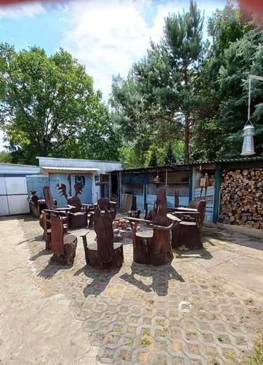 Sitzgruppe an feuerstelle