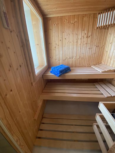 Sauna mit Blick ins Freie