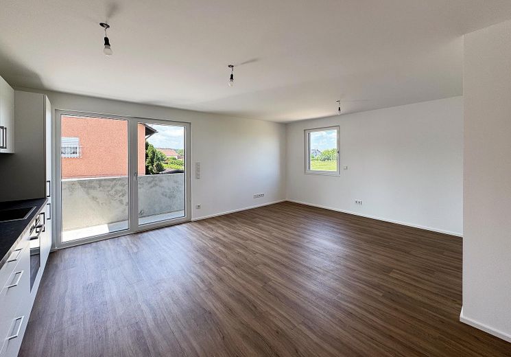 Erstbezug: Moderne 3-Zimmer-Wohnung mit Westbalkon in Anzing - WE03 – Wohnzimmer