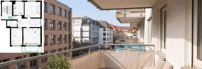 Großer Sonnenbalkon 