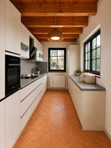 vivienda de ensueño en un entorno verde *Casa unifamiliar en Klotzsche* – Mögliche Küchenplanung 2