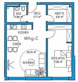 Modern 2-room apartment with underground parking space – Foto 9