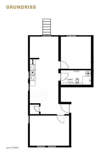 Apartamento completamente renovado con jardín y cocina equipada de alta calidad – Grundriss