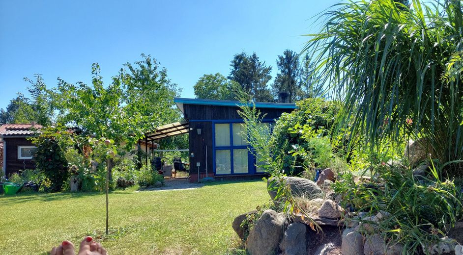 Baugrundstück mit Tinyhaus  I Hangelsberg bei Berlin – Garten Hausansicht