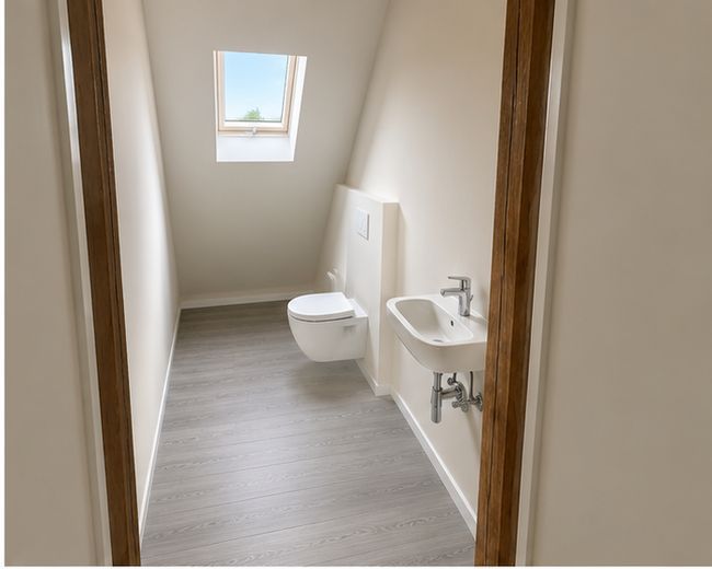 Gemütliche 3-Zimmer-Wohnung (100m²) mit Wohnküche und tollem Ausblick – Gäste WC (visualisiert)