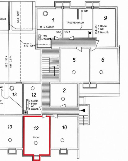 Appartement soigné de 3 pièces sur le Kuhberg à Ulm – 2 balcons, environnement calme & excellente desserte – Grundriss_Keller