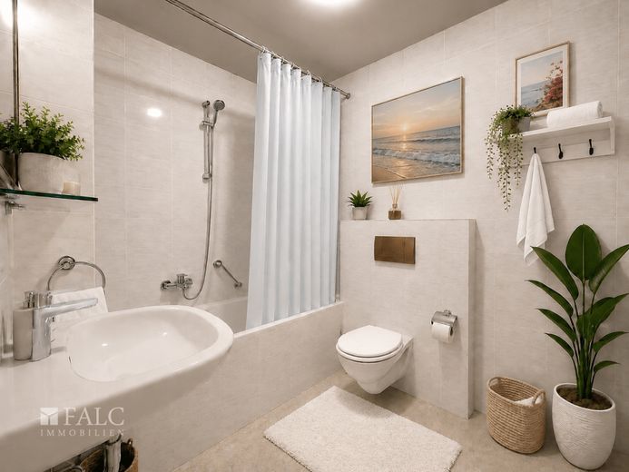 Stilvolle 3-Zimmer-Wohnung in Neusäß mit sonniger Loggia – Bad