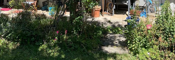 Ruhige Wohnung mit großem Garten