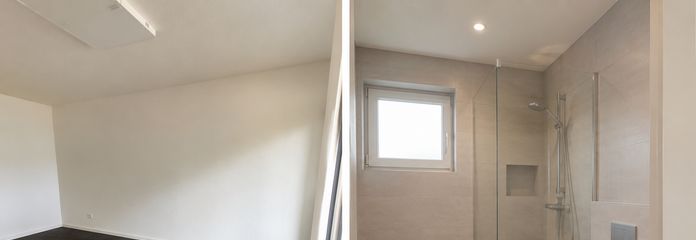 Appartamento con balcone e cucina componibile a Ingolstadt – ideale per single o coppie – Wohnzimmer/ Bad-KI Bild
