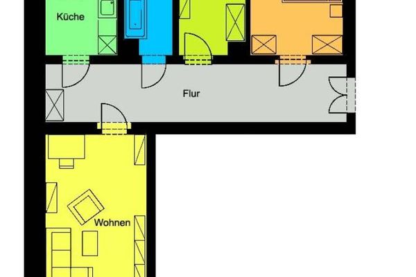 Eindrucksvolle Wohnung mit Balkon, Tageslichtbad mit Wanne!