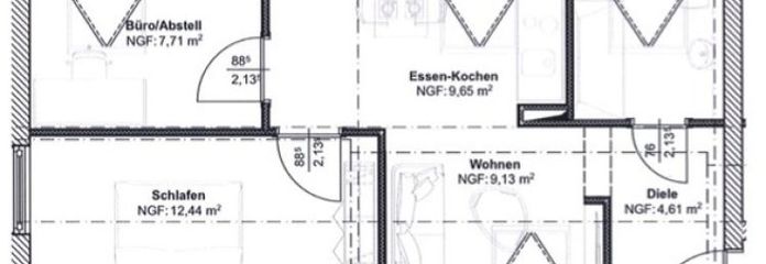 Erstbezug! Moderne 3-Zimmer-Wohnung in Worms-Herrnsheim - zu vermieten!