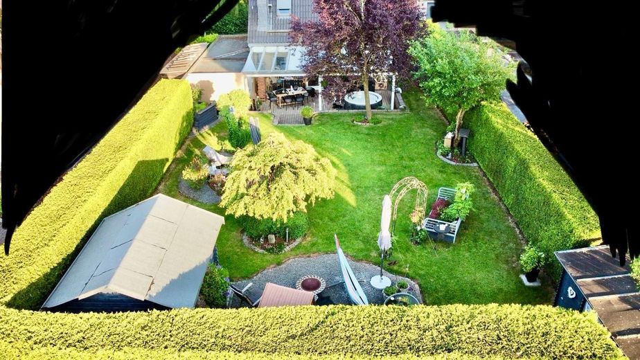 Luftbild Garten
