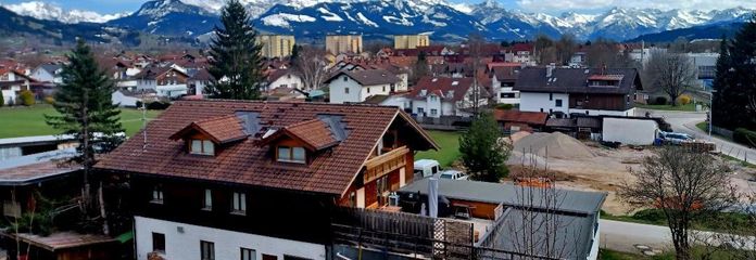 Blick auf die Allgäuer Alpen