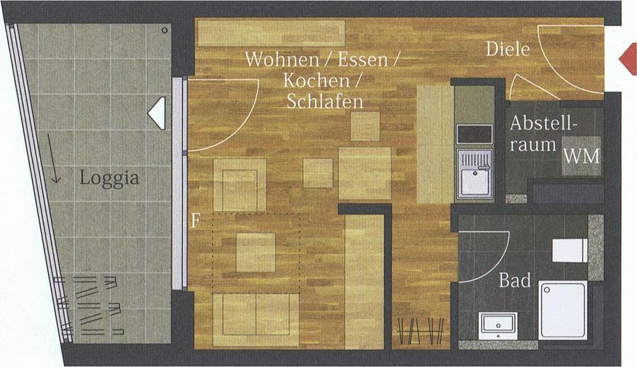 Grundriss Verkaufsprospekt