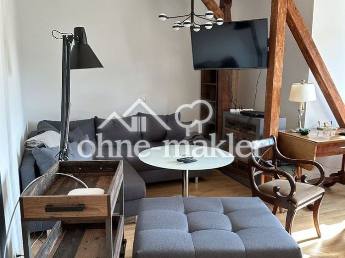 Einzimmerwohnung im Dachgeschoss, EBK, Fußbodenheizung im Duschbad – फोटो 1