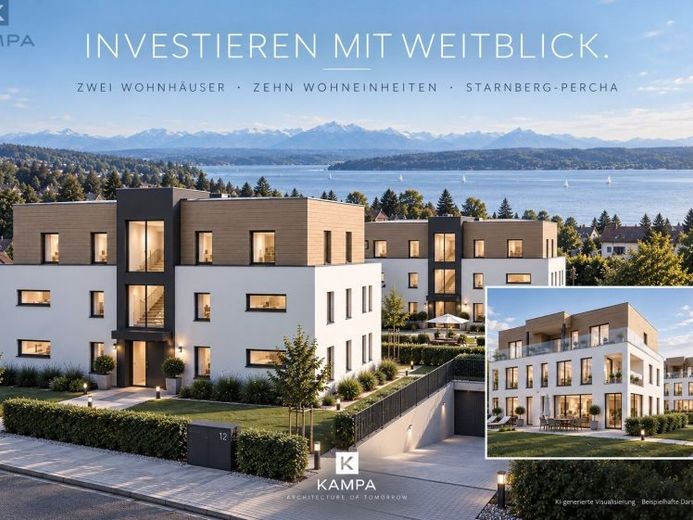 10 unità abitative · Garage sotterraneo · architettura KAMPA moderna · Starnberg-Percha – Foto 1