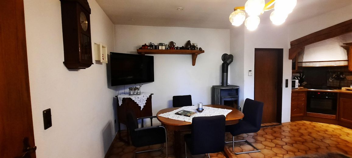 Küche mit Kamin