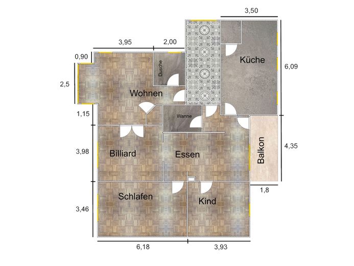 Stijlvol gerenoveerd appartement in een oud gebouw met balkon op het zuidwesten (provisievrij) – Foto 26
