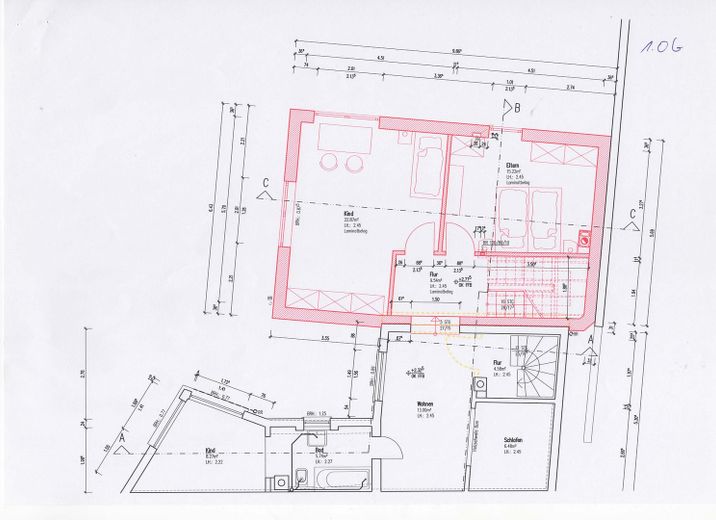 Einfamilienhaus in Bestlage von Gau-Algesheim – 1. OG Neu- und Altbau
