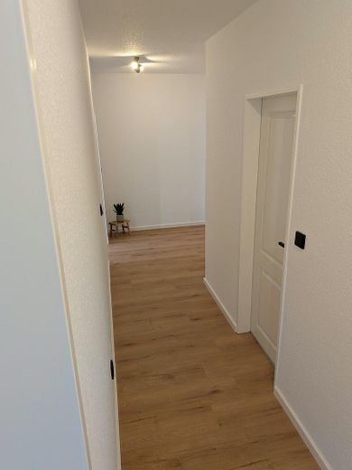 Jasne, świeżo wyremontowane mieszkanie 3-pokojowe z balkonem od strony południowej i wspaniałym widokiem na Bad Driburg – Ansicht Flur
