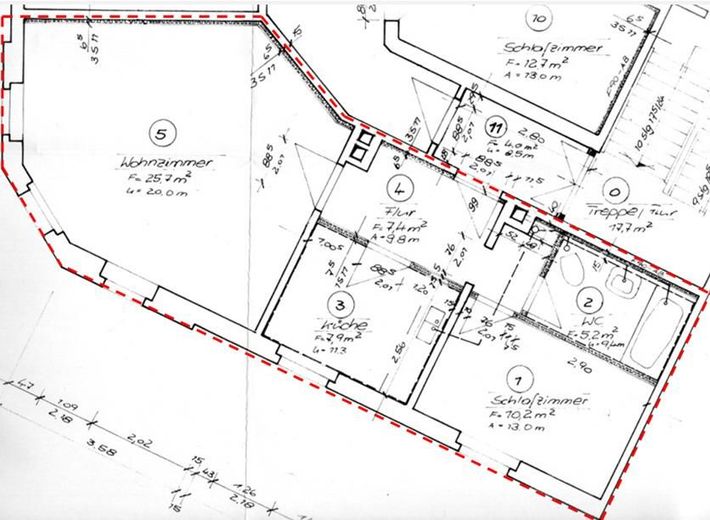 ab sofort: Helle und zentrale 2-Zimmer-Wohnung in Stadtmitte Stadtroda´s – O354-08