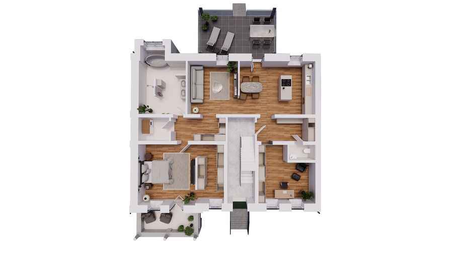 Variante 3-Zimmer-Wohnung