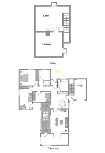Bungalow unifamiliar independiente con garaje en Kleinostheim Waldstadt sin intermediario – Grundrisse